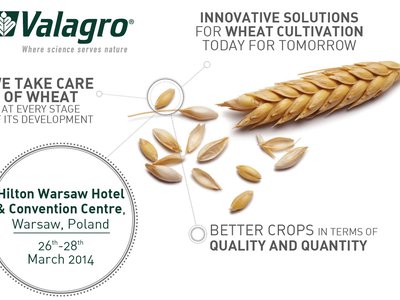 Valagro’s Solutions for the cultivation of wheat will be in the limelight at the NEW AG in Warsaw